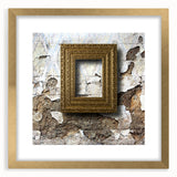 Extra large abstract art print with textured design in gold and cream tones on framed canvas, ideal for living room decor.