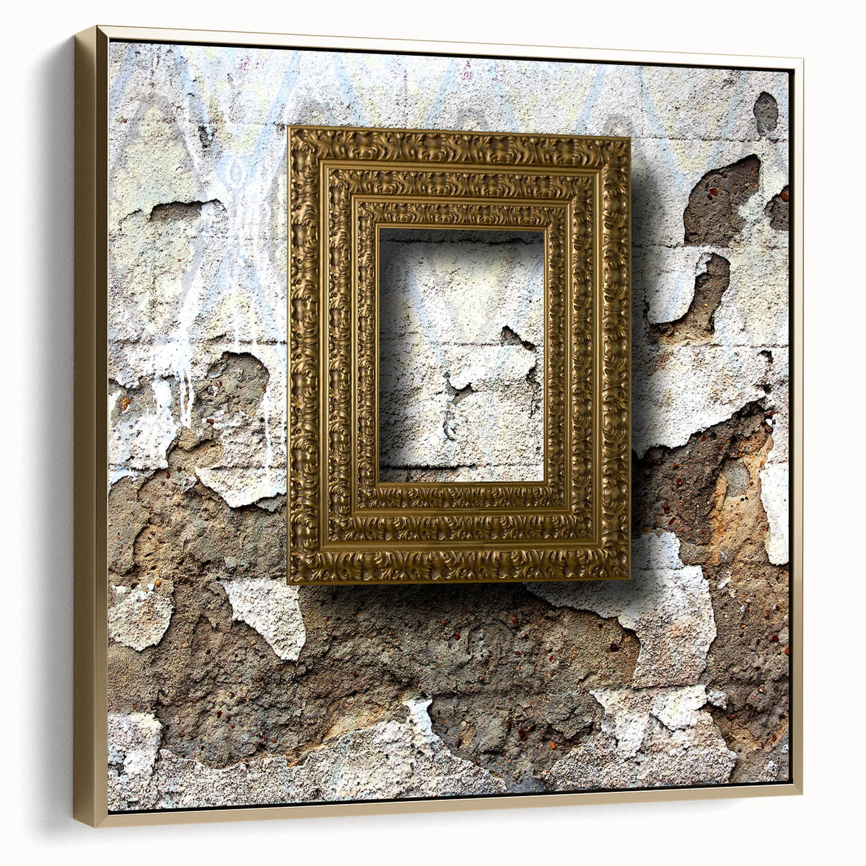 Framed canvas featuring a vintage black and silver landscape painting, ideal for bedroom wall art.