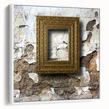 Vintage poster art featuring a black and colorful abstract design on a framed canvas, ideal for living room decor.