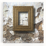 Large black and white abstract print on stretched canvas, featuring fluid shapes, ideal for kitchen wall art.