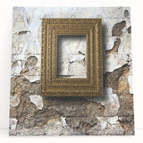 Large black and white abstract print on stretched canvas, ideal for kitchen wall art or bedroom ambiance.