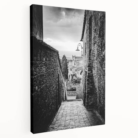 Large abstract canvas art in shades of blue and gray, ideal for kitchen wall decor.
