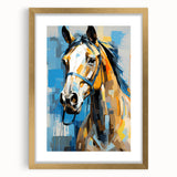 Elegant gold-framed picture with a white mat, showcasing a front view that highlights intricate detailing and luxurious design, perfect for enhancing home decor.