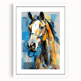 White picture frame with a mat, showcasing a blank canvas, set against a neutral background. Ideal for displaying artwork or photographs in home decor.