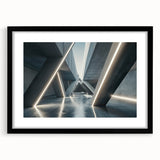 Extra large abstract art print featuring a colorful, textured design on a black framed canvas, ideal for living room decor.