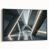 Black and white landscape art painting on framed canvas, featuring a serene tree-lined path, suitable for bedroom wall decor.