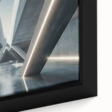 Extra large black wall art on canvas, featuring textured, colorful abstract design, ideal for living room decor.