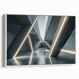 Black and white vintage landscape painting on a framed canvas, ideal for bedroom wall art.