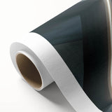 Art deco poster featuring a stylized peacock in bold blue and green tones, printed on rolled canvas.