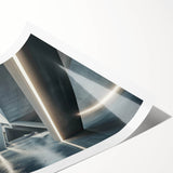 Extra large wall art featuring line art flowers in black and white on rolled canvas, ideal for large living room decor.