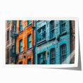 Rolled canvas print of large floral design in soft pastel shades, ideal for art wall dining room or bathroom decor.