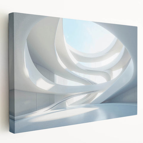 Large abstract art on stretched canvas featuring vibrant blue and green swirls, ideal for kitchen wall art.