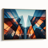 Landscape painting featuring a colorful forest scene on a framed canvas, ideal for adding a natural touch to a living room.