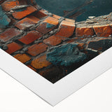 Art deco poster on rolled canvas featuring geometric patterns in muted gold and black, suitable for dining room decor.