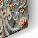 Close-up of a vibrant acrylic glass piece showcasing intricate patterns and luminous colors, emphasizing clarity and texture, ideal for modern decor.