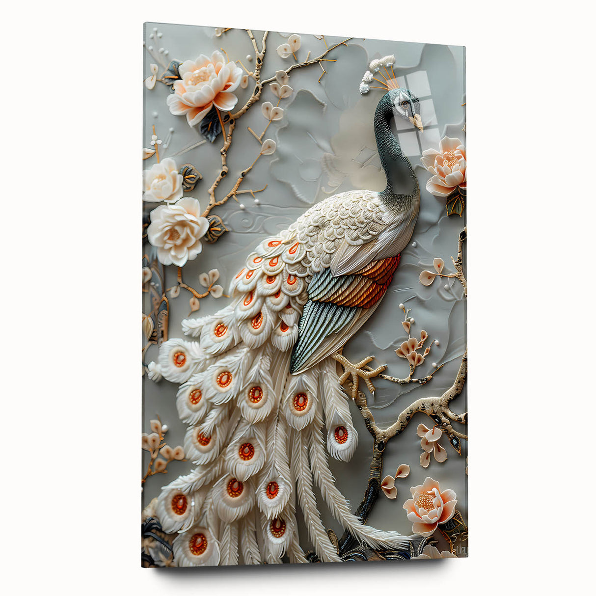 Acrylic glass side view showcasing a modern design with clean lines and a polished finish, ideal for contemporary decor or art display. Perfect for elevating any space with elegance.