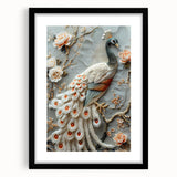 Black picture frame with a white mat showcasing an elegant artwork, viewed from the front. Ideal for home decor, galleries, or framing art pieces beautifully.