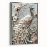 Framed canvas artwork showcasing a vibrant abstract design with rich colors in a stylish silver frame, perfect for modern home decor.