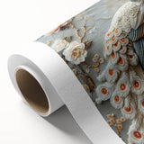 Rolled canvas showcasing vibrant African tribal wall art with intricate patterns, housed in a durable cardboard tube for safe storage and transport. Ideal for home decor enthusiasts.