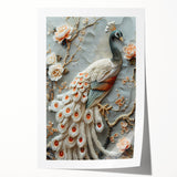 Rolled canvas featuring vibrant African tribal art with intricate patterns, securely packaged in a sturdy cardboard tube for safe transport and display.