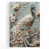 Stretched canvas print showcasing vibrant African tribal art in rich colors, displayed from a front view, perfect for home decor and cultural aesthetics.