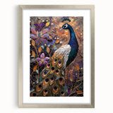 Silver-framed picture with a mat, showcasing a front view design suitable for home decor. The sleek frame complements any art piece, enhancing visual appeal.