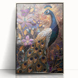 Framed acrylic artwork showcasing a striking silver abstract design, elegantly displayed from a front view, perfect for modern home decor or office aesthetics.