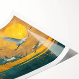 Rolled canvas print showcasing vibrant African tribal art with intricate patterns, expertly packaged in a durable cardboard tube for safe transport and storage.