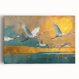 Stretched canvas featuring vibrant abstract art with bold colors and dynamic shapes, ideal for modern decor. Perfect for enhancing living spaces or galleries.