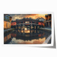 Extra large rolled canvas print featuring a detailed floral design in soft pastel shades, ideal for art wall dining room.