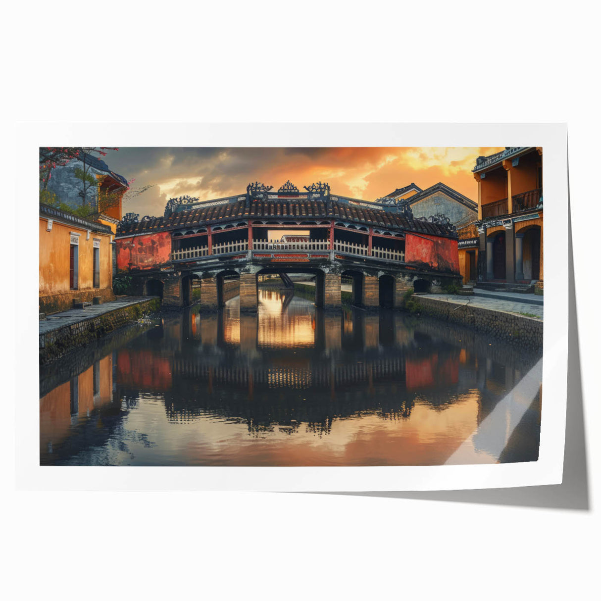Extra large rolled canvas print featuring a detailed floral design in soft pastel shades, ideal for art wall dining room.