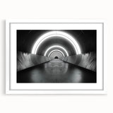 Extra large abstract art print with textured design in neutral tones on a white framed canvas, ideal for living room decor.