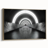 Landscape art painting featuring a vibrant, colorful forest scene on a framed canvas, ideal for living room decor.