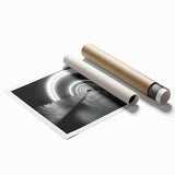 Extra large floral art on rolled canvas, featuring soft pink and white flowers.