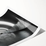 Extra large wall art featuring line art flowers in black on white canvas, suitable for large living room decor.