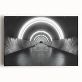 Large black and white abstract acrylic print on canvas, ideal for kitchen wall art.