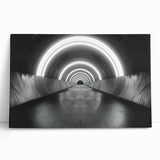 Large black and white abstract canvas art, featuring fluid shapes, ideal for kitchen wall art or bedroom ambiance.