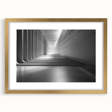 Extra large abstract art print with textured design in gold and white tones, framed, ideal for living room decor.