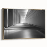 Framed canvas featuring a vintage landscape art painting with colorful hues, ideal for enhancing a black wall in any room.