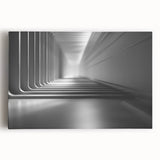 Large black and white abstract art on stretched canvas, ideal for kitchen wall decor.