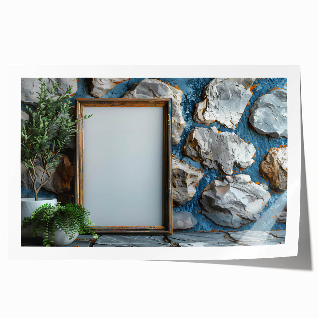 Extra large rolled canvas print featuring a floral design in muted pastel shades, ideal for dining room wall art.