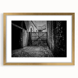 Extra large abstract art print with textured design in neutral tones, framed in gold, ideal for living room decor.