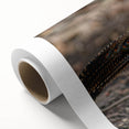 Rolled canvas print showcasing vibrant African tribal wall art, featuring intricate patterns and rich colors, securely packaged in a protective cardboard tube.