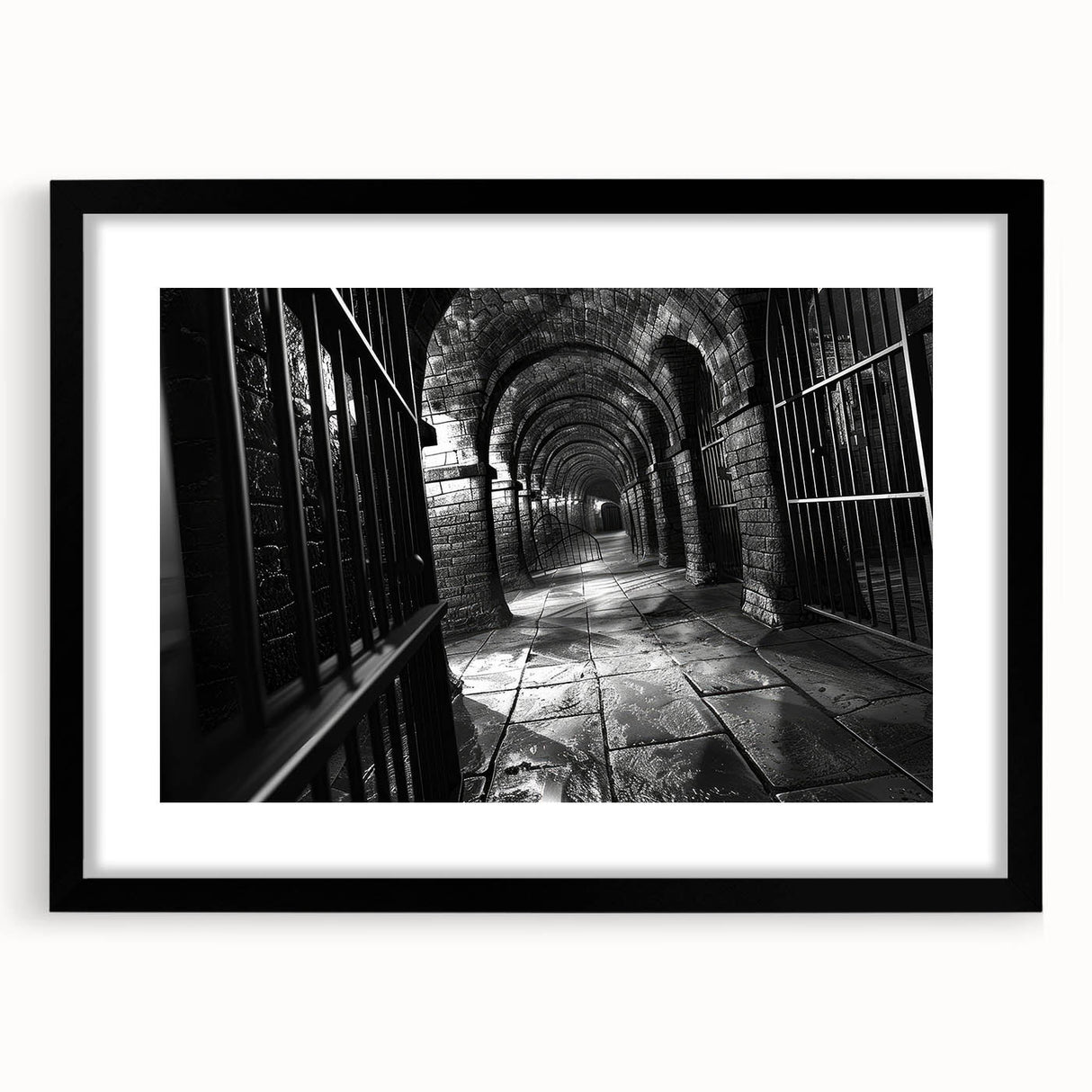 Extra large abstract art print featuring vibrant, textured colors in a black frame, ideal for living room decor.