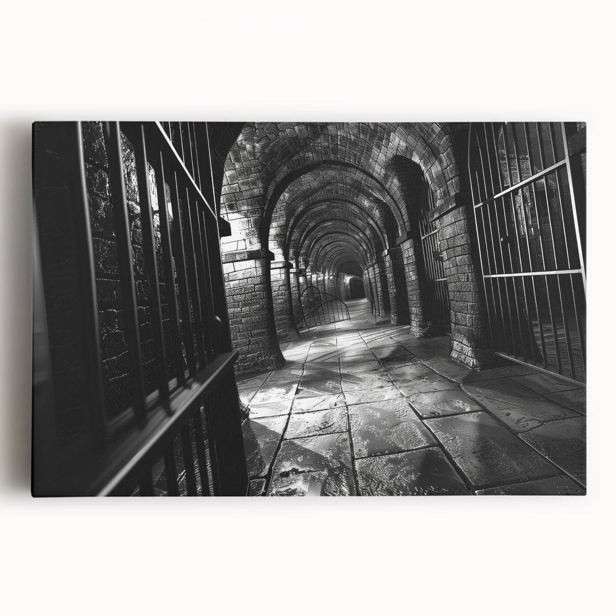 Large black and white abstract canvas, featuring fluid shapes, ideal for kitchen wall art.