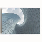 Large black and white abstract artwork on stretched canvas, featuring dynamic brush strokes, ideal for kitchen wall art.