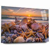 Large abstract wall art in acrylic print featuring swirling blue and gray tones, ideal for bedroom or dining room decor.