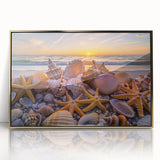 Large acrylic print of a mid-century modernist abstract design in gold and black tones, suitable for modern art wall decor.