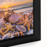 Extra large framed canvas featuring textured black wall art with colorful abstract patterns, ideal for living room decor.