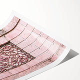 Extra large wall art depicting line art flowers in black on white, rolled canvas print, suitable for large living room decor.